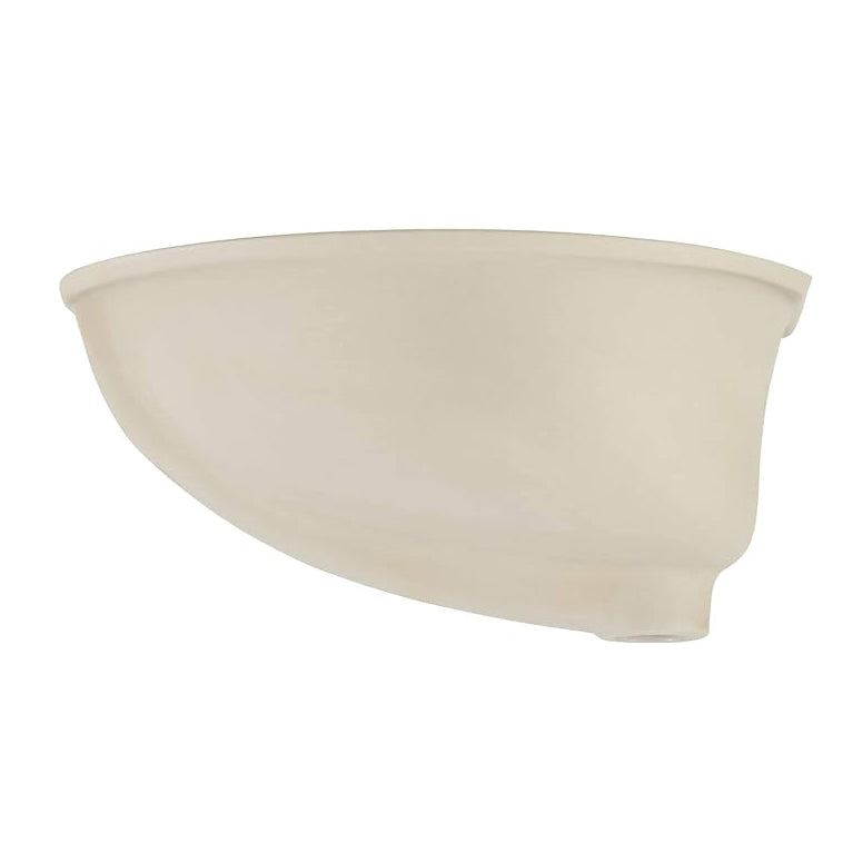 Newport 19-1/2 in. Bathroom Sink in White Ceramic Oval Undermount with Overflow