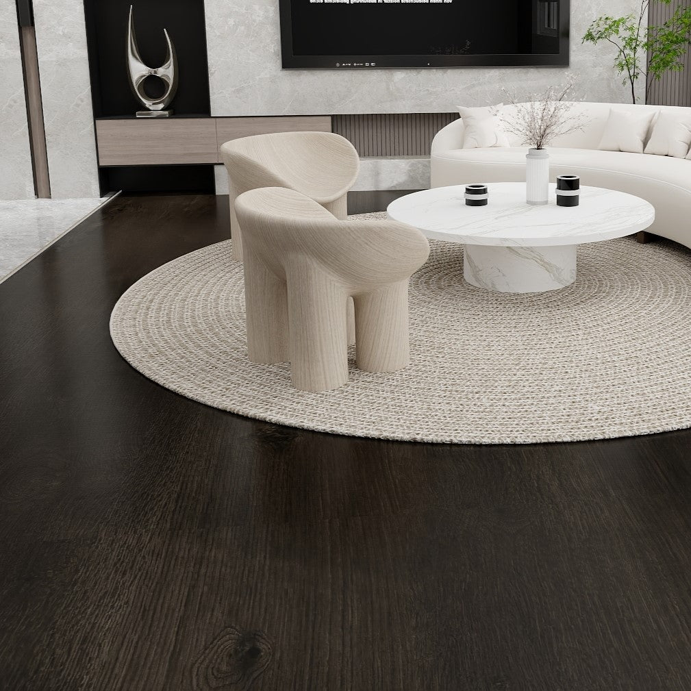 Madison 8mm/28mil Noble Black Oak Waterproof Click Lock Luxury Vinyl Plank Flooring - 9 in. W x 60 in. L  (22.4 sqft/case)