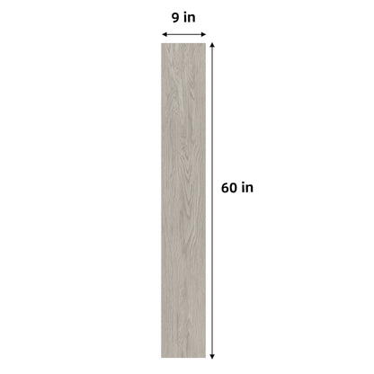 Madison 8mm/28mil Silver Gray Oak Waterproof Click Lock Luxury Vinyl Plank Flooring - 9 in. W x 60 in. L