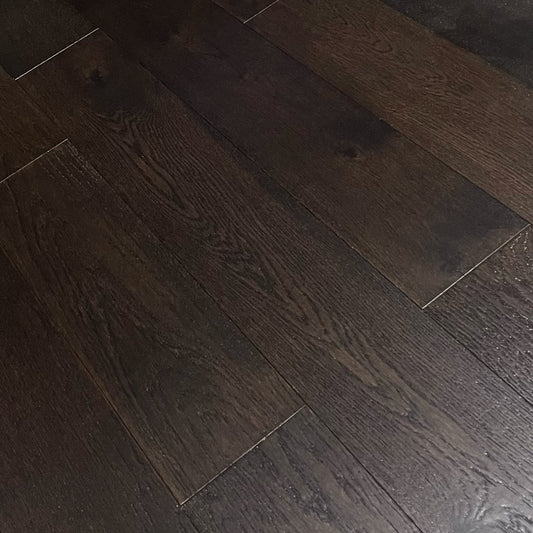 Caramel Oak Wire Brushed 3/8 in. T x 6.5 in. W Engineered Hardwood Flooring (31.97 sq. ft./case)