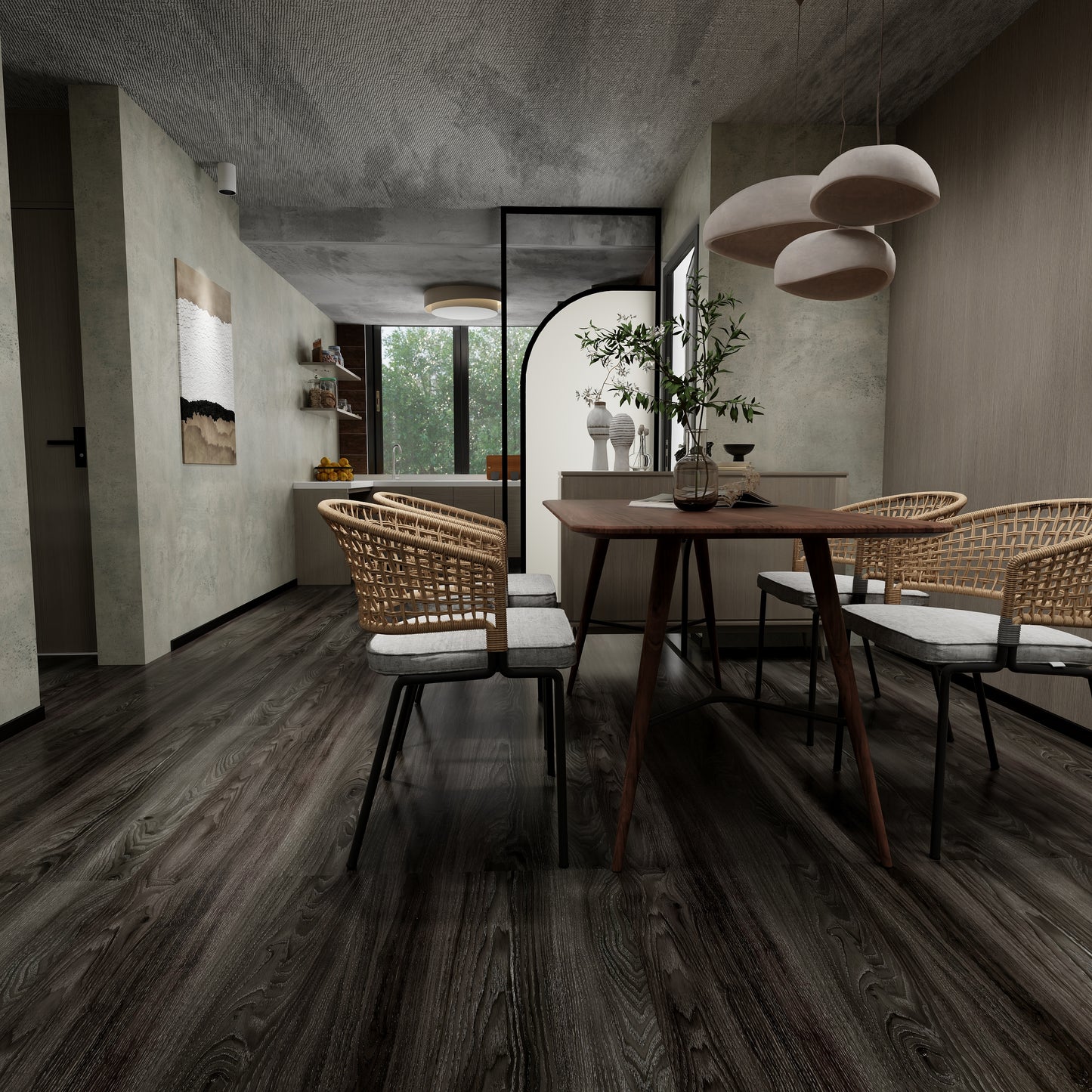 Gauntlet Gray 20 mil x 9 in. W x 48 in. L Water Resistant Loose Lay Luxury Vinyl Plank Flooring (24 sq.ft./case)