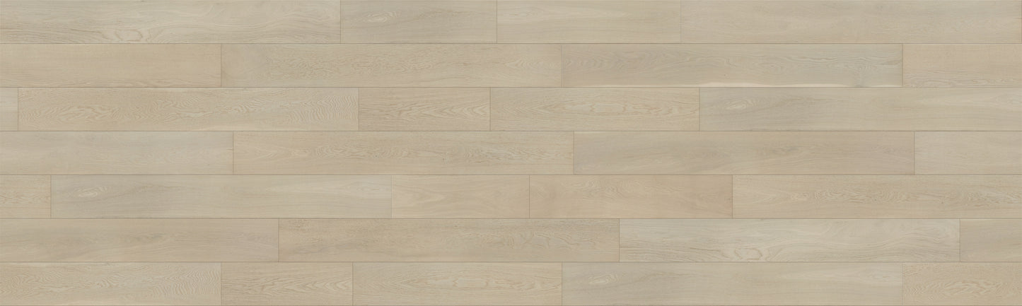 Polaris White European Oak 4mm Veneer 5/8″T x 7.5"W  Engineered Hardwood Flooring (31.58sq.ft/case)