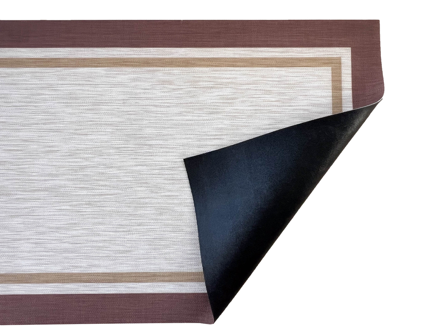 Casahola Woven Vinyl Home Kitchen Mat Waterproof Area Rug for Indoor/Outdoor