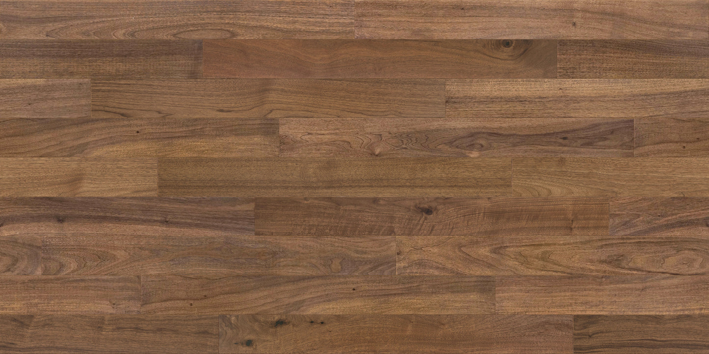 Muenchen Walnut 1/2 in. T x 5 in. W Tongue and Groove Smooth Texture Engineered Hardwood Flooring (26.25 sq. ft./Case)