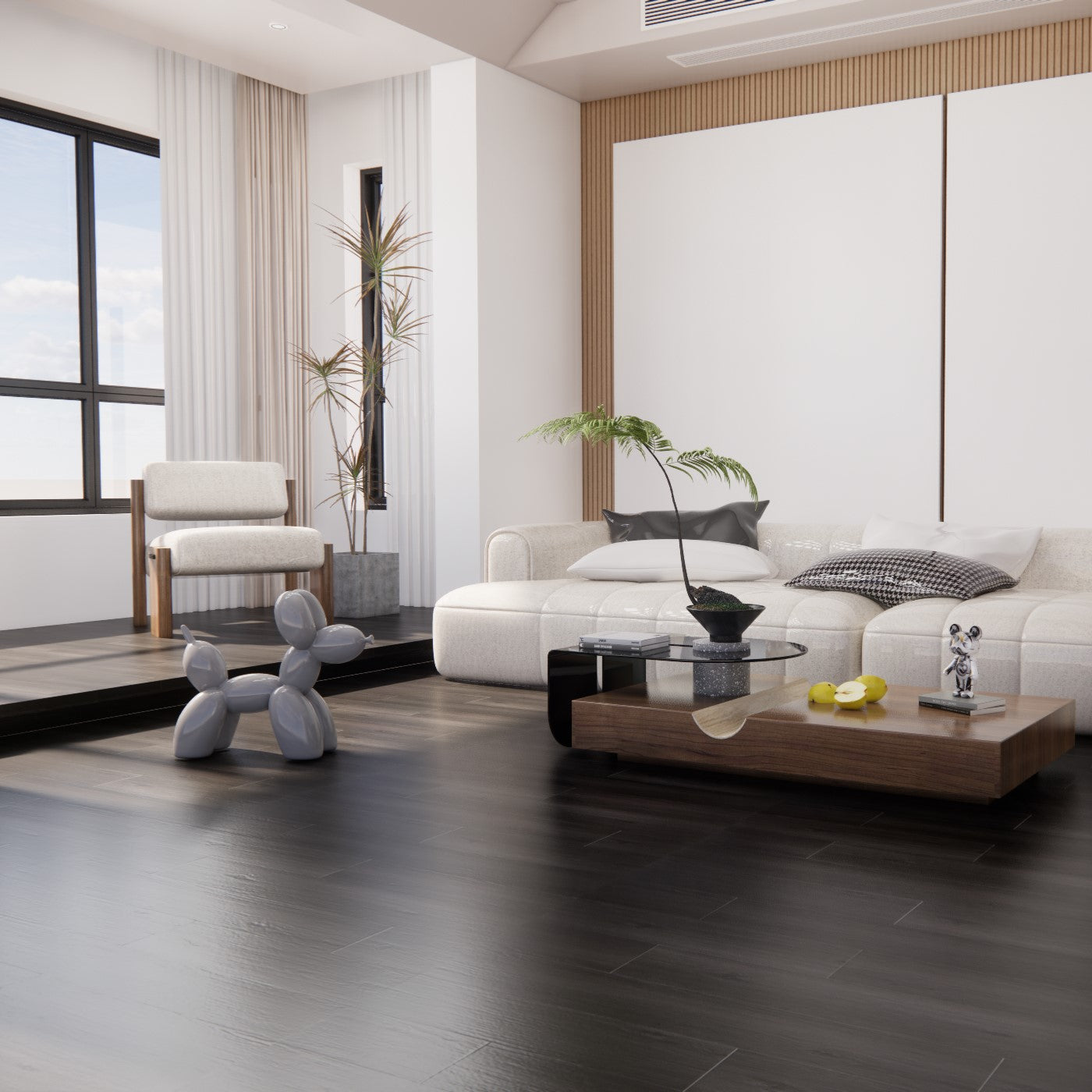 Flush Stair Nose 95" Noble Black Oak