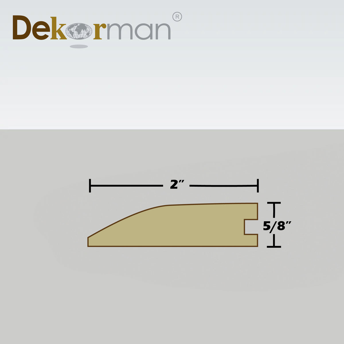 5/8"T Reducer Solid Wood 95"L - Customized