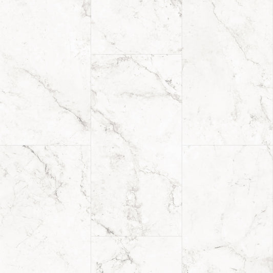 Origin Ragosa White 5mm/12mil x 12 in. W x 24 in. L Waterproof Click Lock Vinyl Tile Flooring (19.62 sq. sf/case)