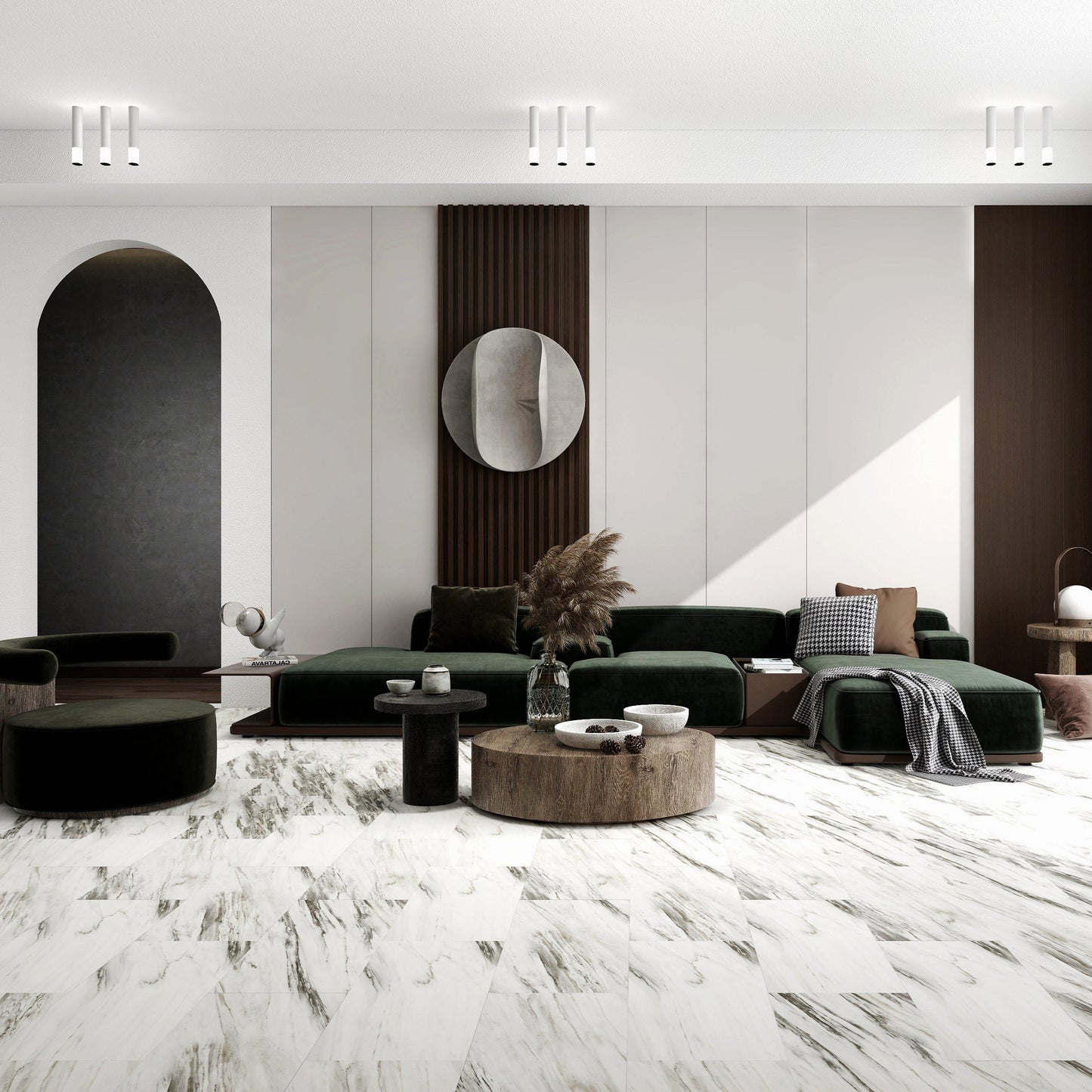 Origin Ragosa Milk 5mm/12mil x 12 in. W x 24 in. L Waterproof Click Lock Vinyl Tile Flooring (19.62 sq. sf/case)