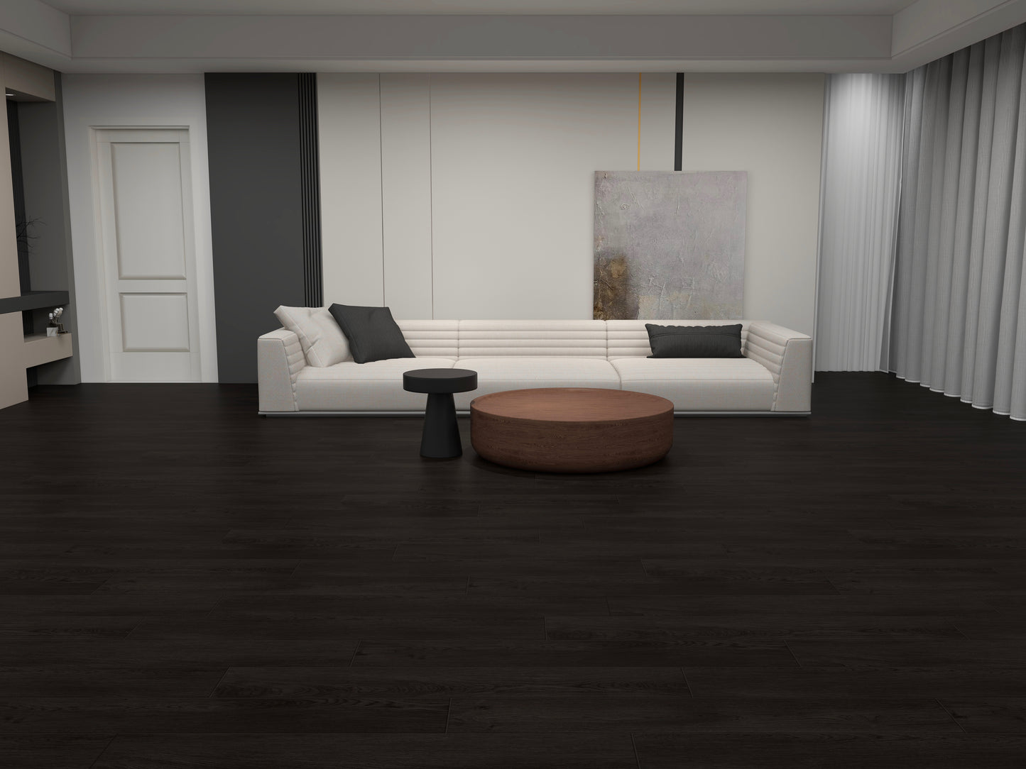 Perfection Charcoal Oak 6mm/20 MIL x 7.13 in. W x 49 in. L Click Lock Waterproof Luxury Vinyl Plank (19.4 sqft/case)