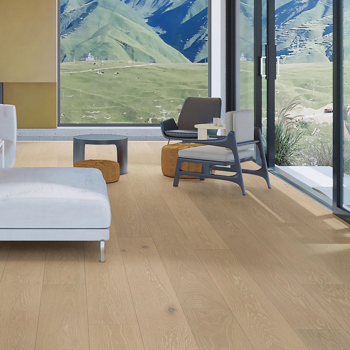 Malibu Province 9/16 in. T x 7.5 in. W Tongue and Groove Wire-brushed Engineered Hardwood Flooring (31.08 sq. ft./Case)