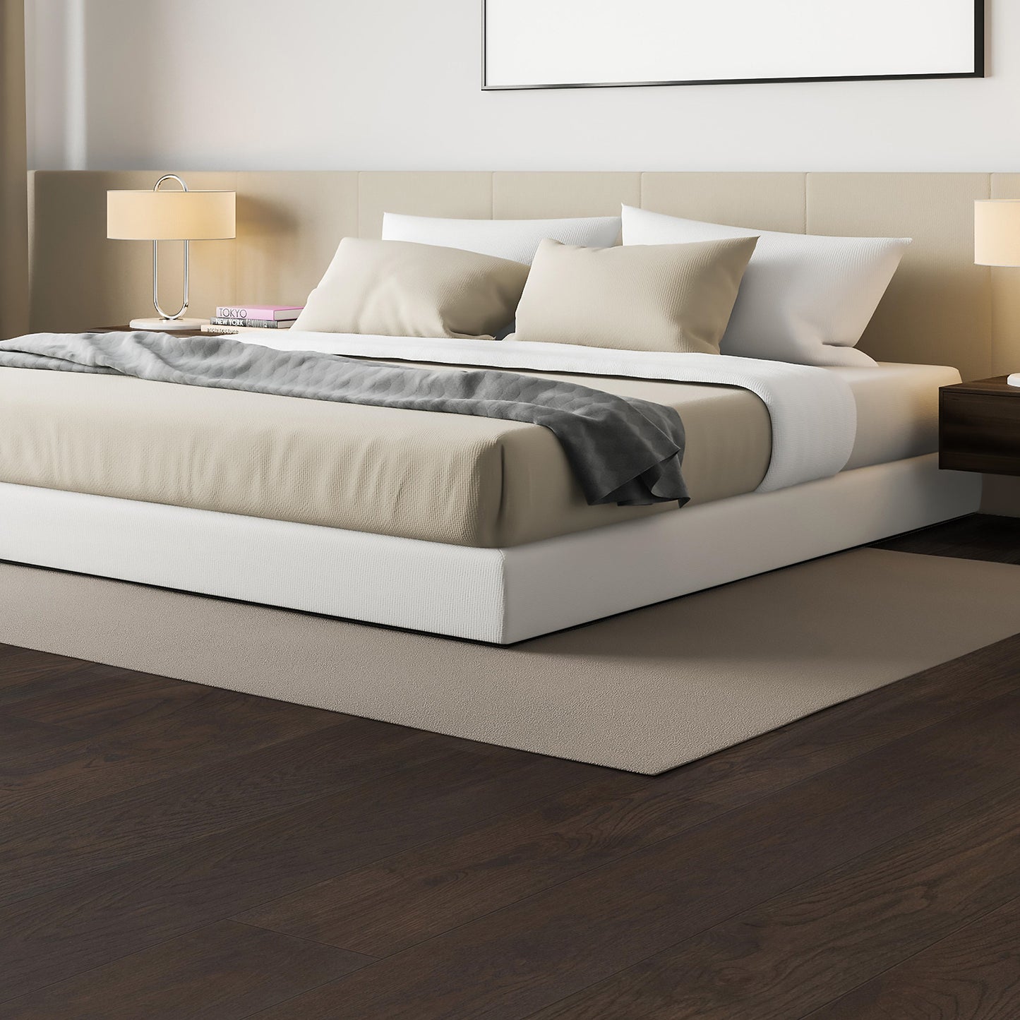 Malibu Black Oak 9/16 in. T x 7.5 in. W Tongue and Groove Wire-brushed Engineered Hardwood Flooring (31.08 sq. ft./Case)