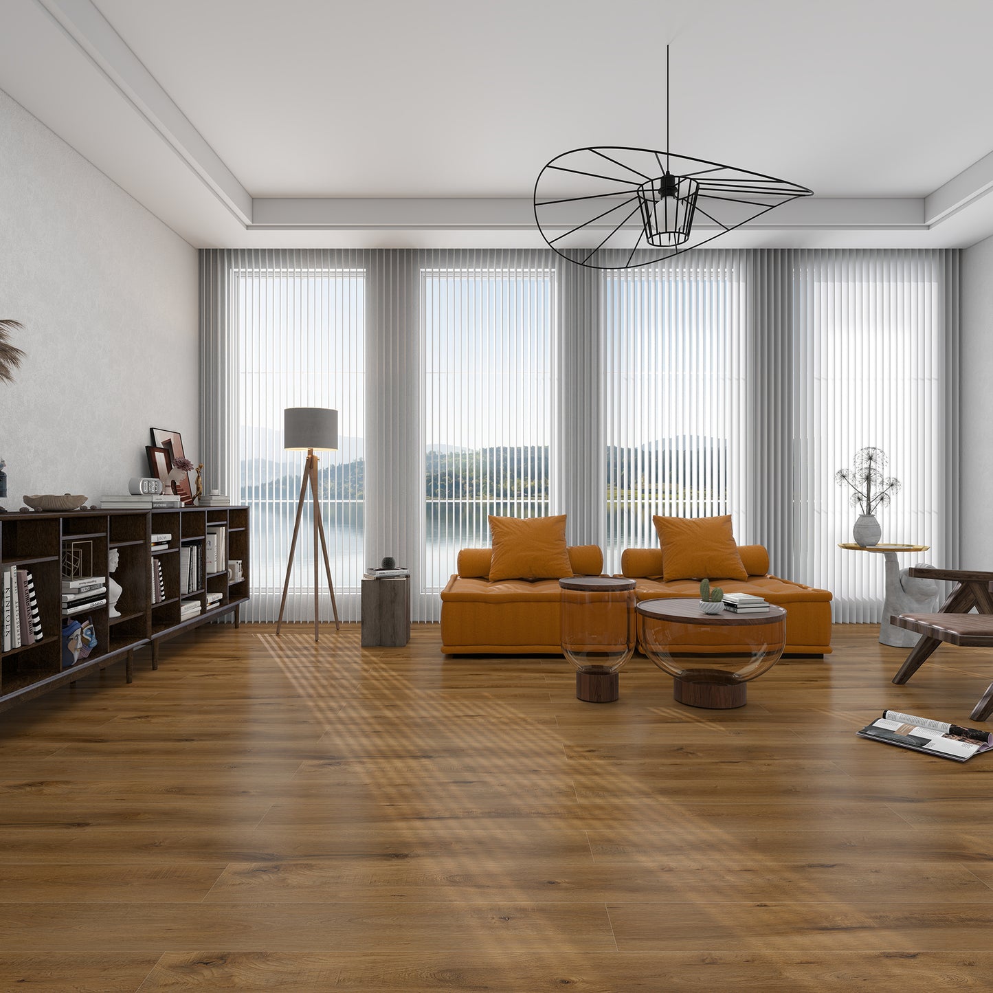 Madison 10mm/20mil Glenwood Oak Waterproof Click Lock Luxury Vinyl Plank Flooring - 9 in. W x 60 in. L x 10mm T (22.4 sq. ft./case)