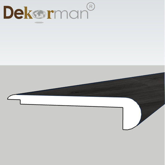Flush Stair Nose 95" Noble Black Oak