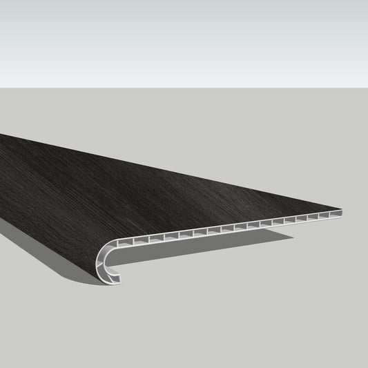 Stair Tread 48'' x 12.2" W Noble Black Oak
