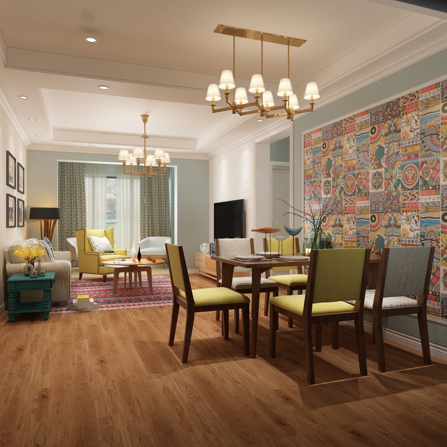 Madison 8mm/28mil Gunstock Legacy Oak Waterproof Click Lock Luxury Vinyl Plank Flooring - 9 in. W x 60 in. L (22.4 sqft/case)