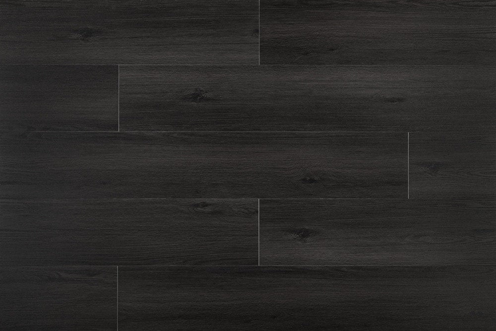 Madison 8mm/28mil Noble Black Oak Waterproof Click Lock Luxury Vinyl Plank Flooring - 9 in. W x 60 in. L  (22.4 sqft/case)