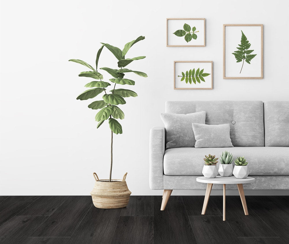 Madison 8mm/28mil Noble Black Oak Waterproof Click Lock Luxury Vinyl Plank Flooring - 9 in. W x 60 in. L  (22.4 sqft/case)