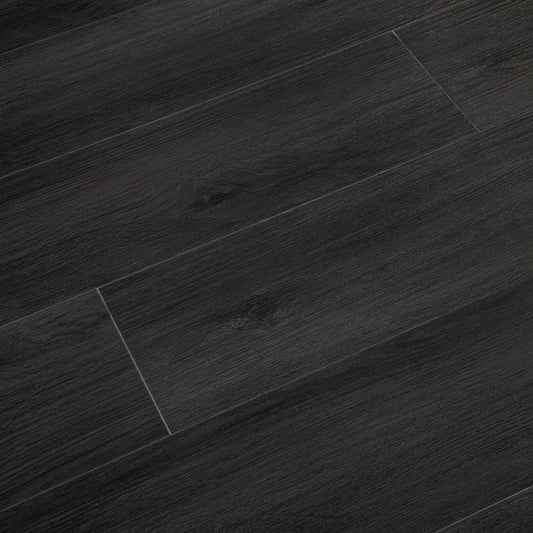 Madison 8mm/28mil Noble Black Oak Waterproof Click Lock Luxury Vinyl Plank Flooring - 9 in. W x 60 in. L  (22.4 sqft/case)