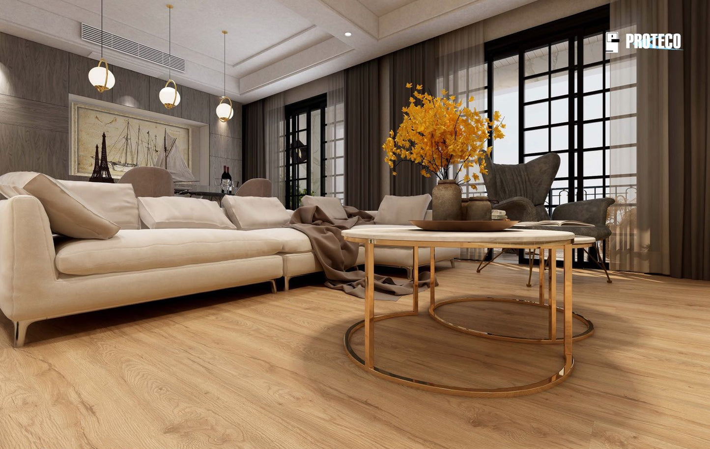 Route66 7mm/12mil European Oak Luxury SPC Vinyl Planks Click Lock