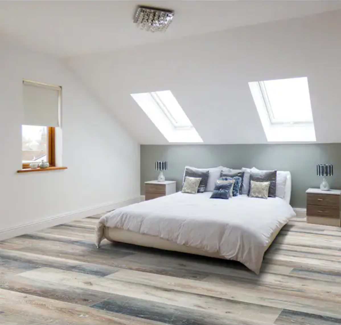 Revere Oak Waterproof Click Lock Luxury Vinyl Plank Flooring - 7 in. W