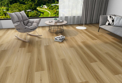 Sandstone Hickory 3/8 in. T x 9 in. W Tongue and Groove Hybrid Engineered Hardwood Flooring (32.68 sq. ft./Case)