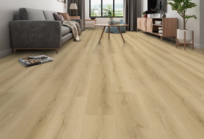 Oatfield Oak 3/8 in. T x 9 in. W Tongue and Groove Hybrid Engineered Hardwood Flooring (32.68 sq. ft./Case)