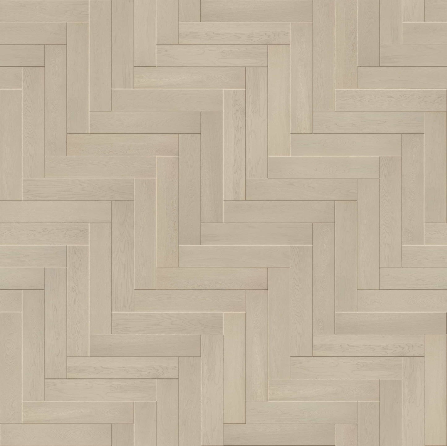 Polaris White European Oak Herringbone 3mm Veneer 5/8″T x 5.83"W  Engineered Hardwood Flooring (11.63 sq.ft/case)