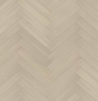 Polaris White European Oak Herringbone 3mm Veneer 5/8″T x 5.83"W  Engineered Hardwood Flooring (11.63 sq.ft/case)