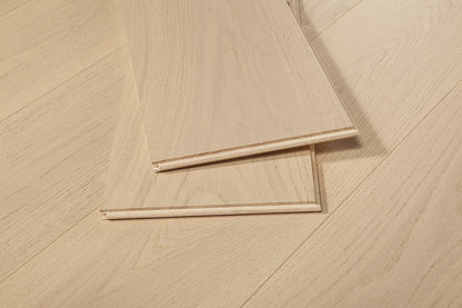 Polaris White Pro Select European Oak 4mm Veneer 3/4″T x 7.5"W  Engineered Hardwood Flooring (23.32 sq.ft/case)