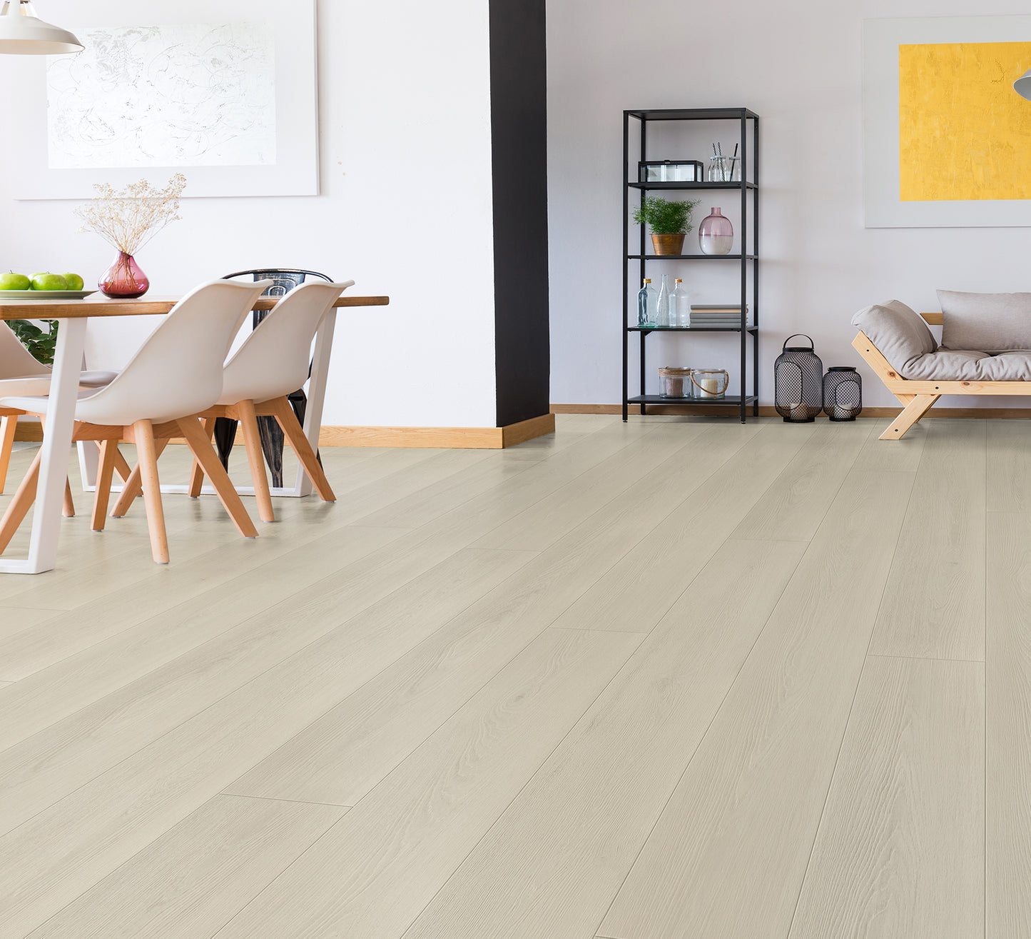 Oakverse Aquarius Oak EIR 12 mm T x 9.3" W Uniclic HDF AC5 EIR Waterproof Laminate Wood Flooring (23.32 sq. ft./case)