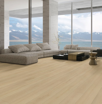 Oakverse Lyra Oak EIR 12 mm T x 9.3" W Uniclic HDF AC5 EIR Waterproof Laminate Wood Flooring (23.32 sq. ft./case)