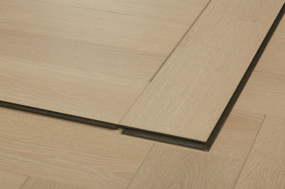 Oakverse Herringbone Lyra Oak EIR 12 mm T x 5" W Uniclic HDF AC5 EIR Waterproof Laminate Wood Flooring (17.38 sq. ft./case)