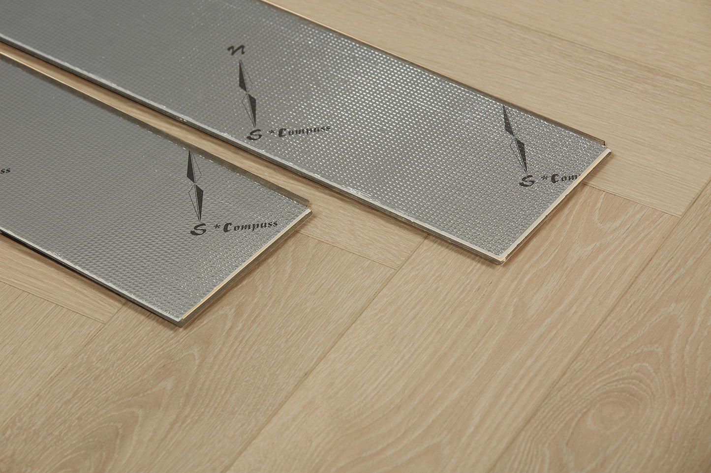 Oakverse Herringbone Lyra Oak EIR 12 mm T x 5" W Uniclic HDF AC5 EIR Waterproof Laminate Wood Flooring (17.38 sq. ft./case)