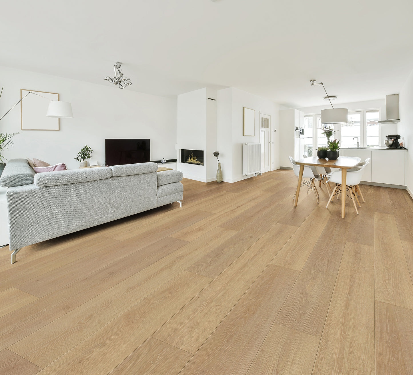 Oakverse Pallas Oak EIR 12 mm T x 9.3" W Uniclic HDF AC5 EIR Waterproof Laminate Wood Flooring (23.32 sq. ft./case)