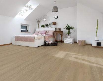 Oakverse Atlas Oak EIR 12 mm T x 9.3" W Uniclic HDF AC5 EIR Waterproof Laminate Wood Flooring (23.32 sq. ft./case)