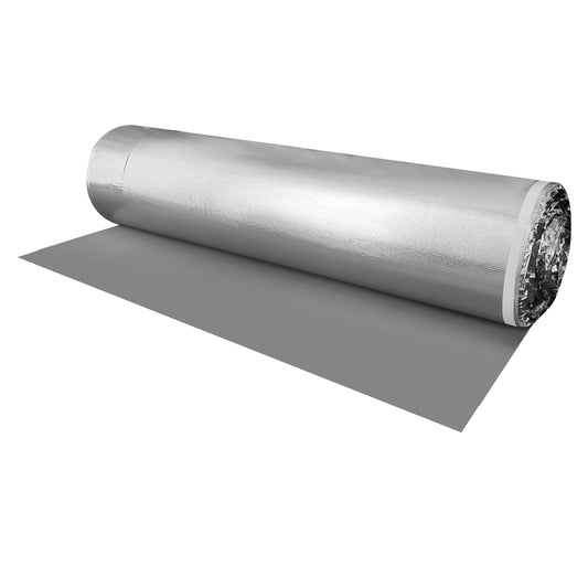 Premium Silver EVA Foam Underlayment 3 mm T x 3.3 ft. W x 61 ft. Length (200 sq. ft. / roll)