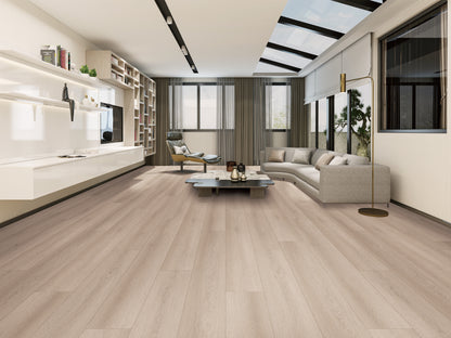 Mansion Sandy Oak EIR 12 mm T x 9.3" W Uniclic HDF AC5 Waterproof Laminate Wood Flooring (23.31 sq. ft./case)