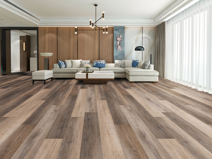 Mansion Blackstone Oak EIR 12 mm T x 9.3" W Uniclic HDF AC5 Waterproof Laminate Wood Flooring (23.31 sq. ft./case)