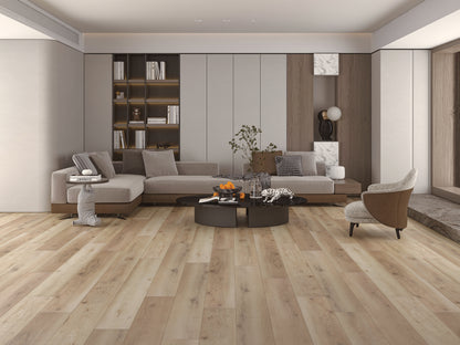 Mansion Harvest EIR 12 mm T x 7.7 in. W Uniclic HDF AC4 Waterproof Laminate Wood Flooring (15.9 sq. ft./Case)