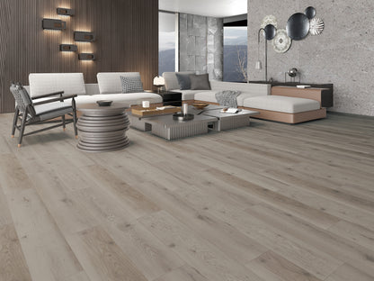 Mansion Limestone EIR 12 mm T x 7.7 in. W Uniclic HDF AC4 Waterproof Laminate Wood Flooring (15.9 sq. ft./Case)