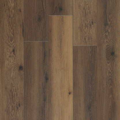 Mansion Caramel EIR 12 mm T x 7.7 in. W Uniclic HDF AC4 Waterproof Laminate Wood Flooring (15.9 sq. ft./Case)