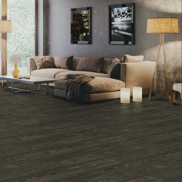 Gauntlet Gray 20 mil Water Resistant Loose Lay Luxury Vinyl Plank Flooring - 9 in. W x 48 in. L