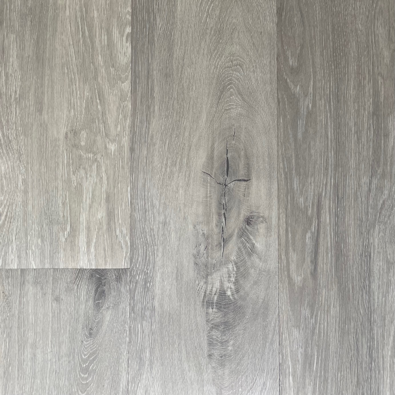 Silver Gray 20 mil Water Resistant Loose Lay Luxury Vinyl Plank Flooring - 9 in. W x 48 in. L