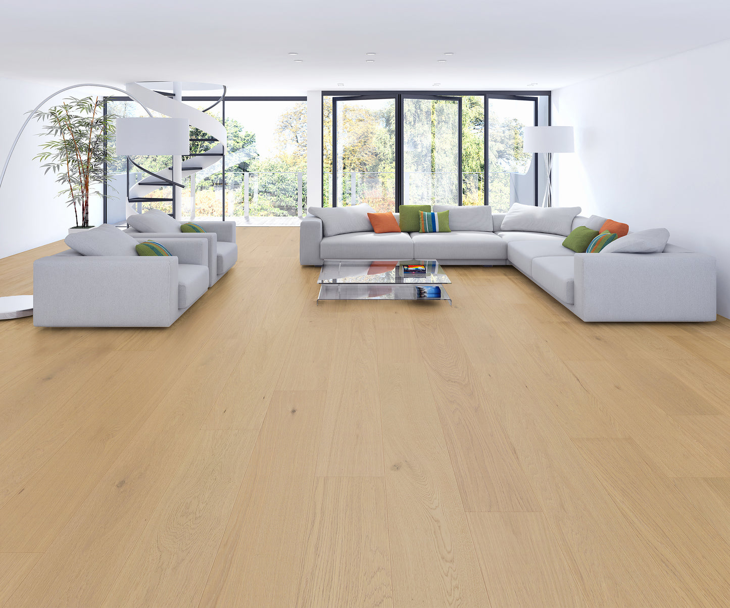 Lakeview Victoria Oak 1/2" T x 9.5" W Tongue and Groove Wire Brushed Engineered Hardwood Flooring (34.1 sq. ft. / case)