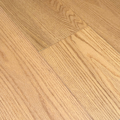 DreamVilla Almond Oak 5/8 in. T x 9 in. W Tongue and Groove Wirebrushed Engineered Hardwood Flooring (31.26 sq.ft./case)