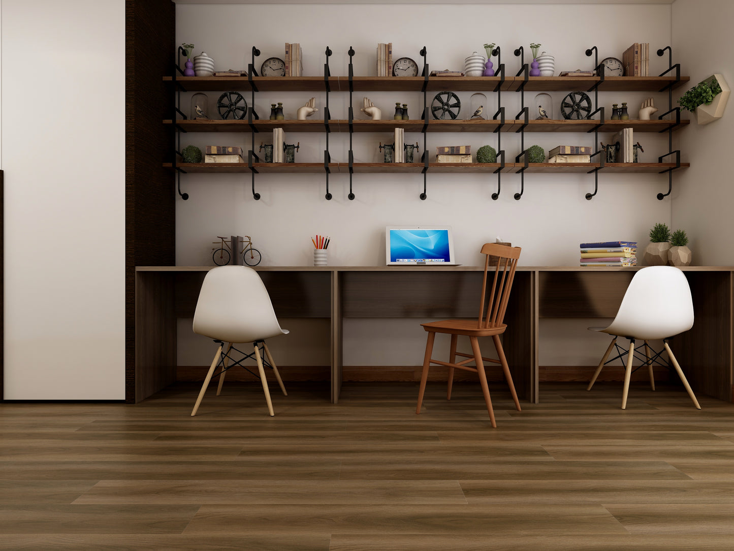 Silverlake 5mm/20mil Vocano Gray Waterproof Click Lock Luxury Vinyl Plank Flooring - 7.1 in. W x 48 in. L