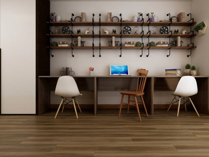 Silverlake 5mm/20mil Vocano Gray Waterproof Click Lock Luxury Vinyl Plank Flooring - 7.1 in. W x 48 in. L