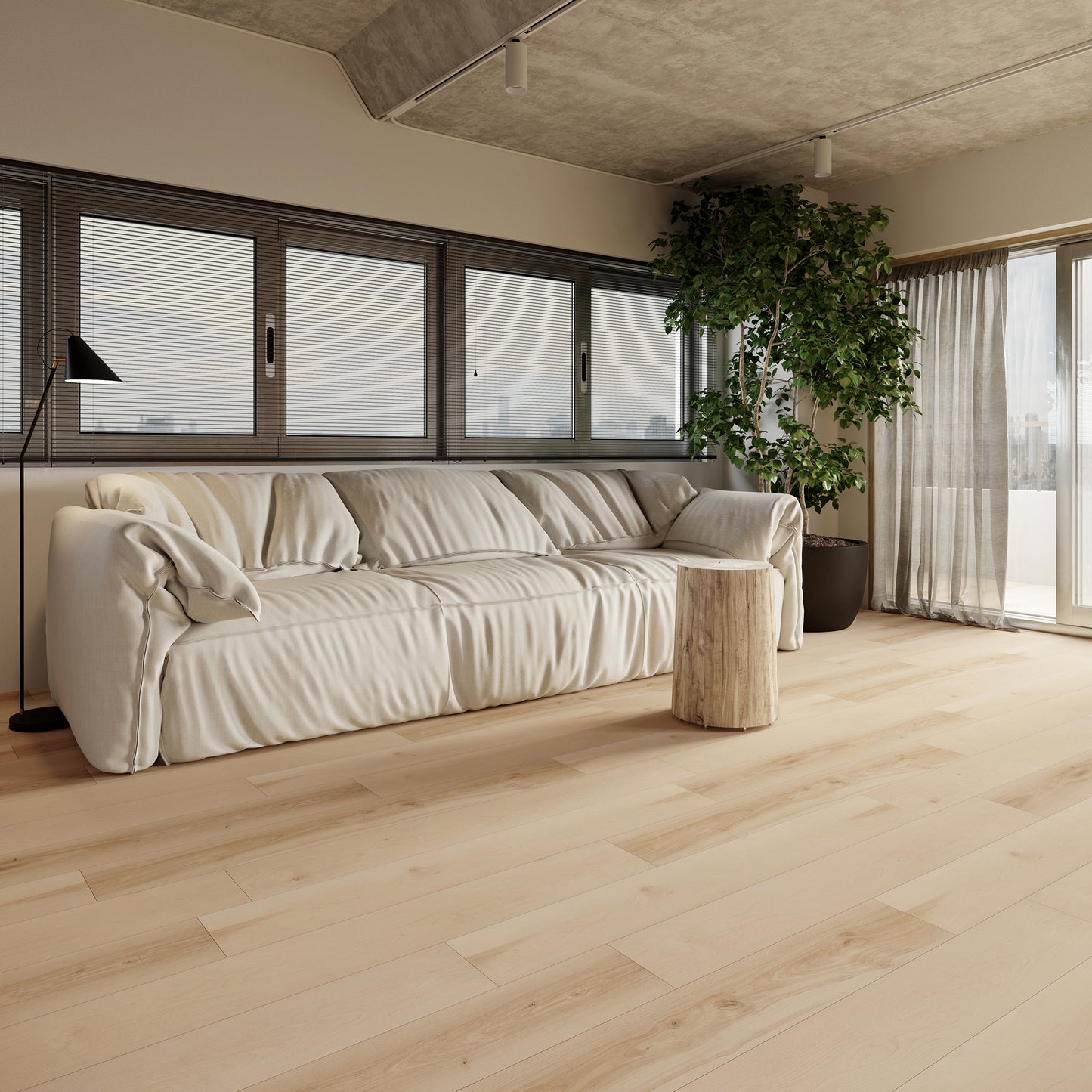 Silverlake 5mm/22mil Hillcrest Birch Waterproof Click Lock Luxury Vinyl Plank Flooring - 7.1 in. W x 48 in. L