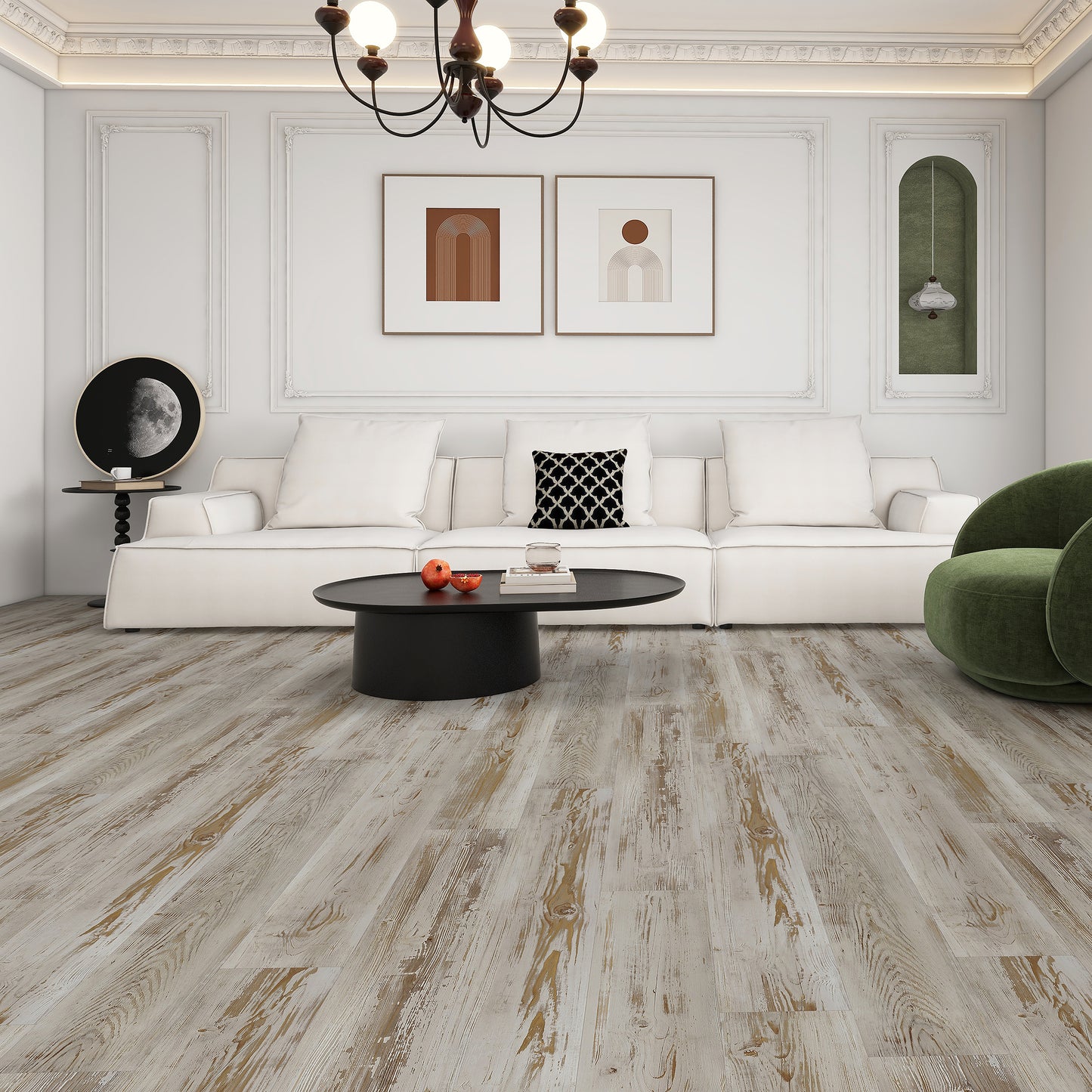 Silverlake 5mm/22mil Aspen Pine Waterproof Click Lock Luxury Vinyl Plank Flooring - 7.1 in. W x 48 in. L