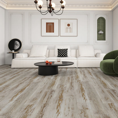 Silverlake 5mm/22mil Aspen Pine Waterproof Click Lock Luxury Vinyl Plank Flooring - 7.1 in. W x 48 in. L